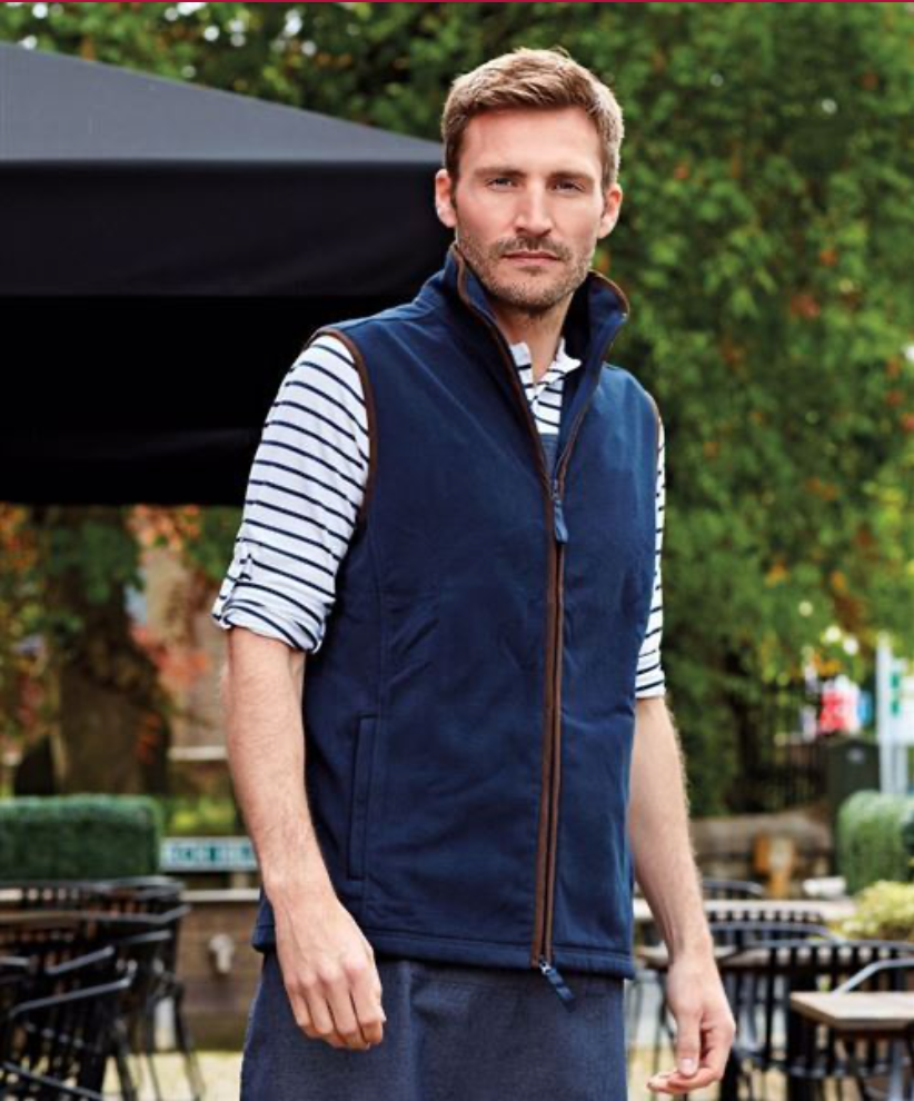 Men's Artisan Fleece Gilet Navy VC12NAV Main Image